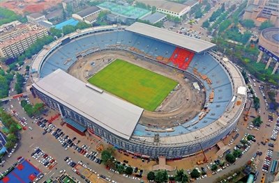 陕西省体育场翻新前后,陕西省体育场新面貌