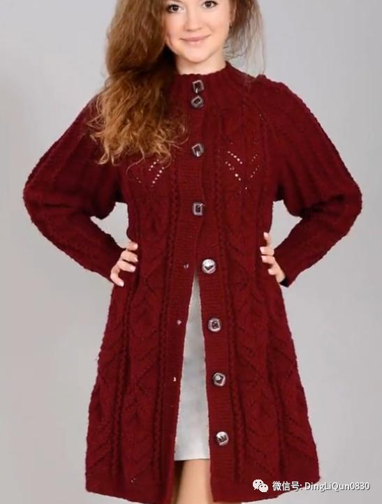 春秋针织女装长款开衫外套,加肥加大针织开衫外套长款
