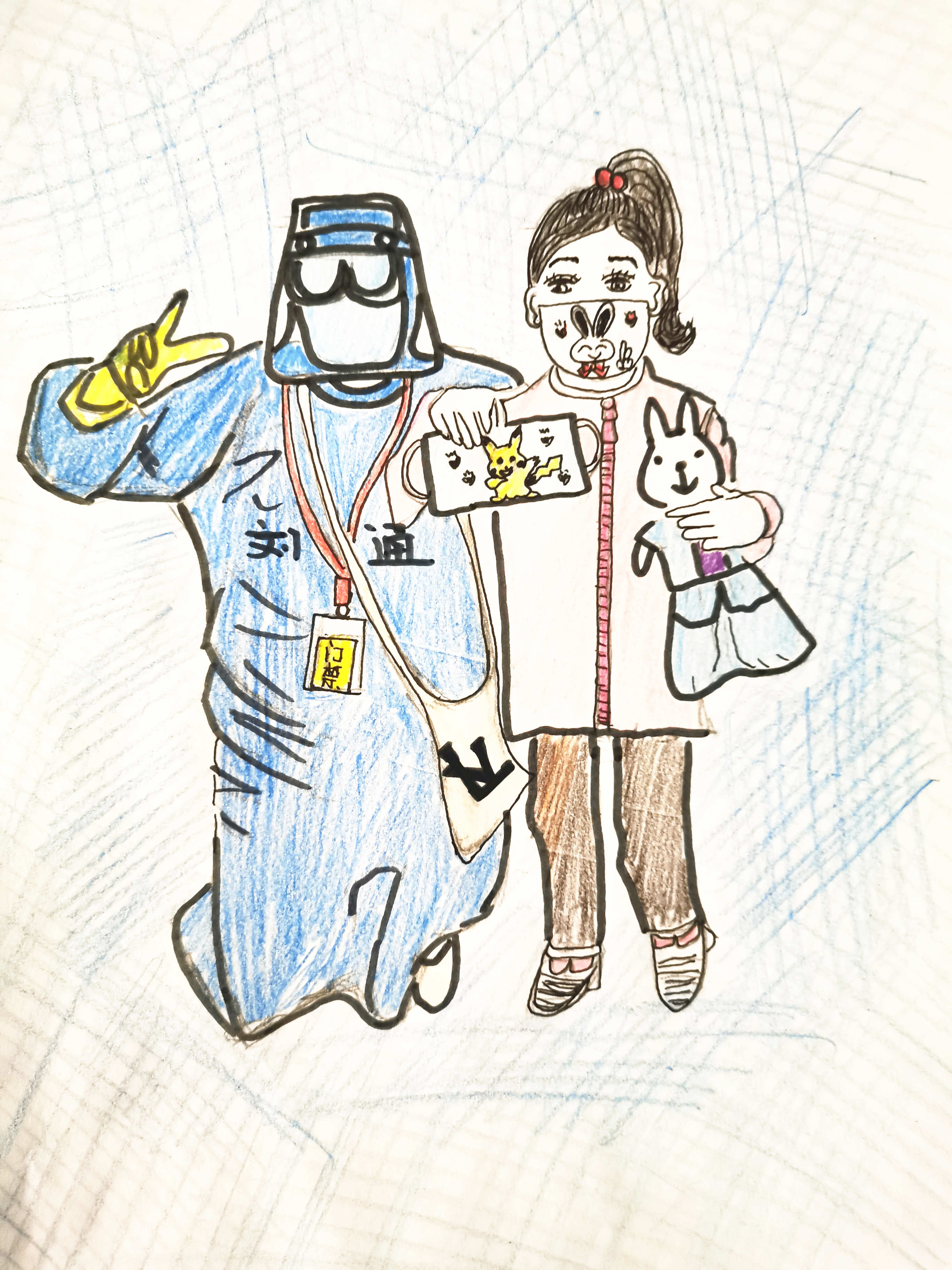 【济宁市第一人民医院】80后女护士手绘漫画传递最强抗疫力量