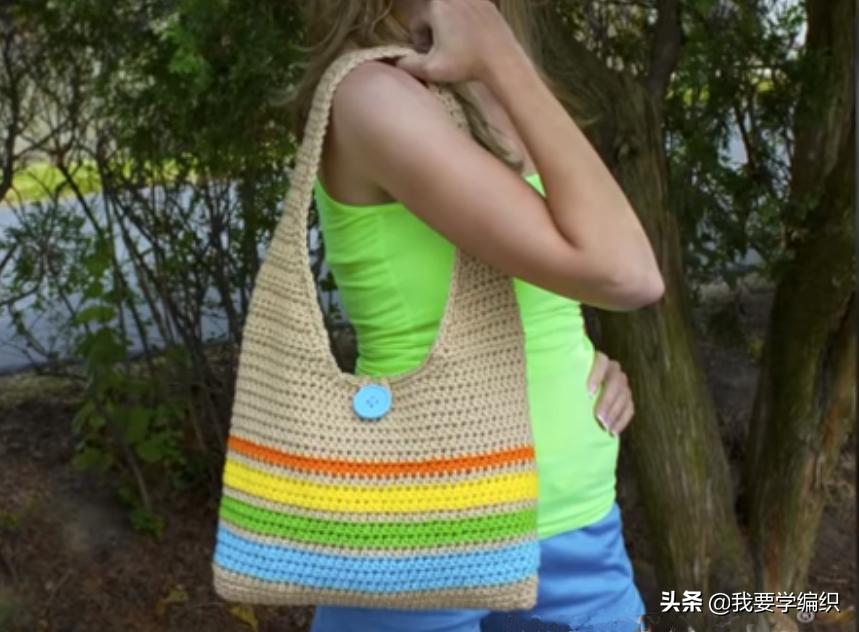 新手编织女包教程,夏季编织女包创意可爱