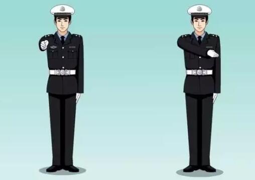 科四交警手势图巧记口诀,科一交警8种手势图巧记方法