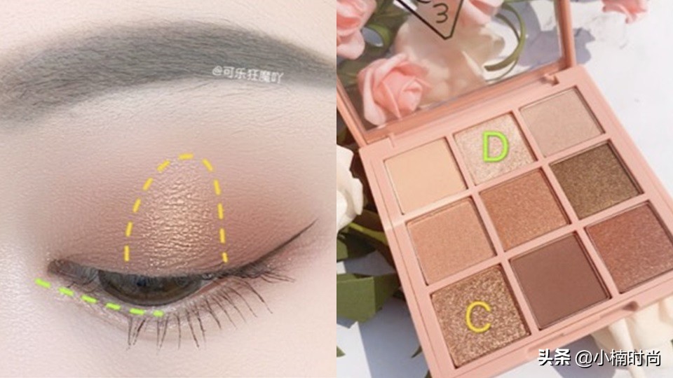 只有六种眼影的眼影盘怎么画眼影,最适合新手画眼影的日常眼影盘