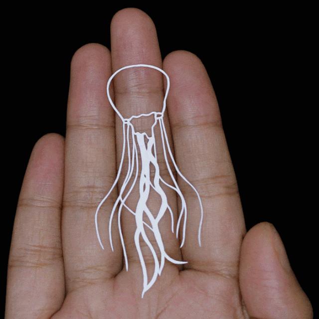 手掌画创意剪纸,手掌画剪纸三年级