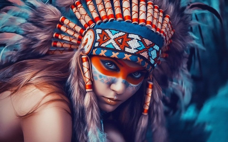 荒野猎人中的印第安人,荒野猎人里面的土著人