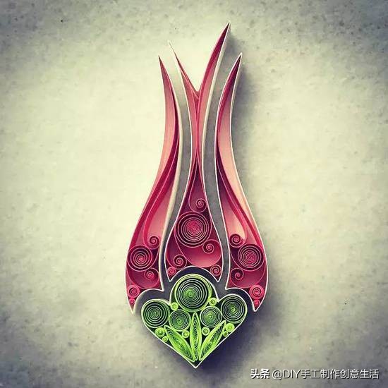 建党100周年衍纸亲子手工作品,幼儿衍纸手工作品介绍