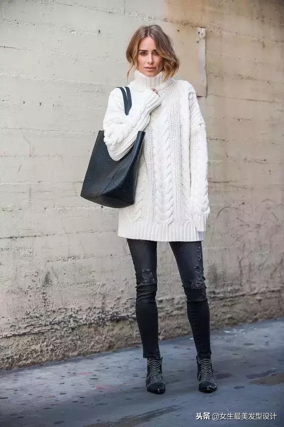 上身宽松下身紧的穿搭,上身紧下身宽怎么搭配