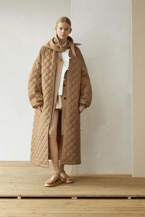 今年最火的绗缝棉服,冬季绗缝两面穿棉服