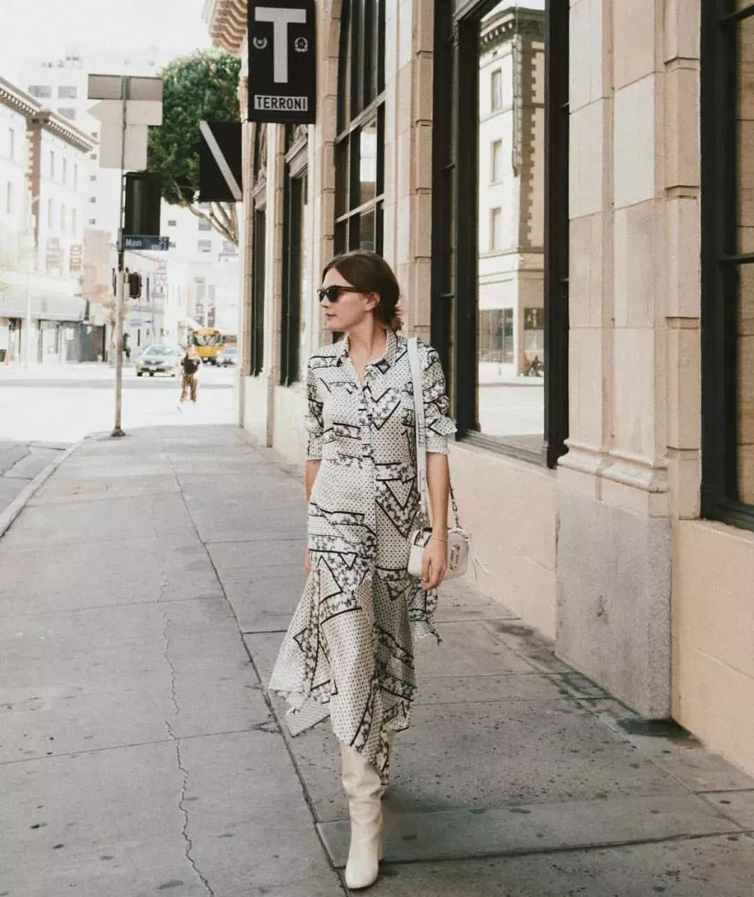 小众印花穿出时髦感,印花气质高级感