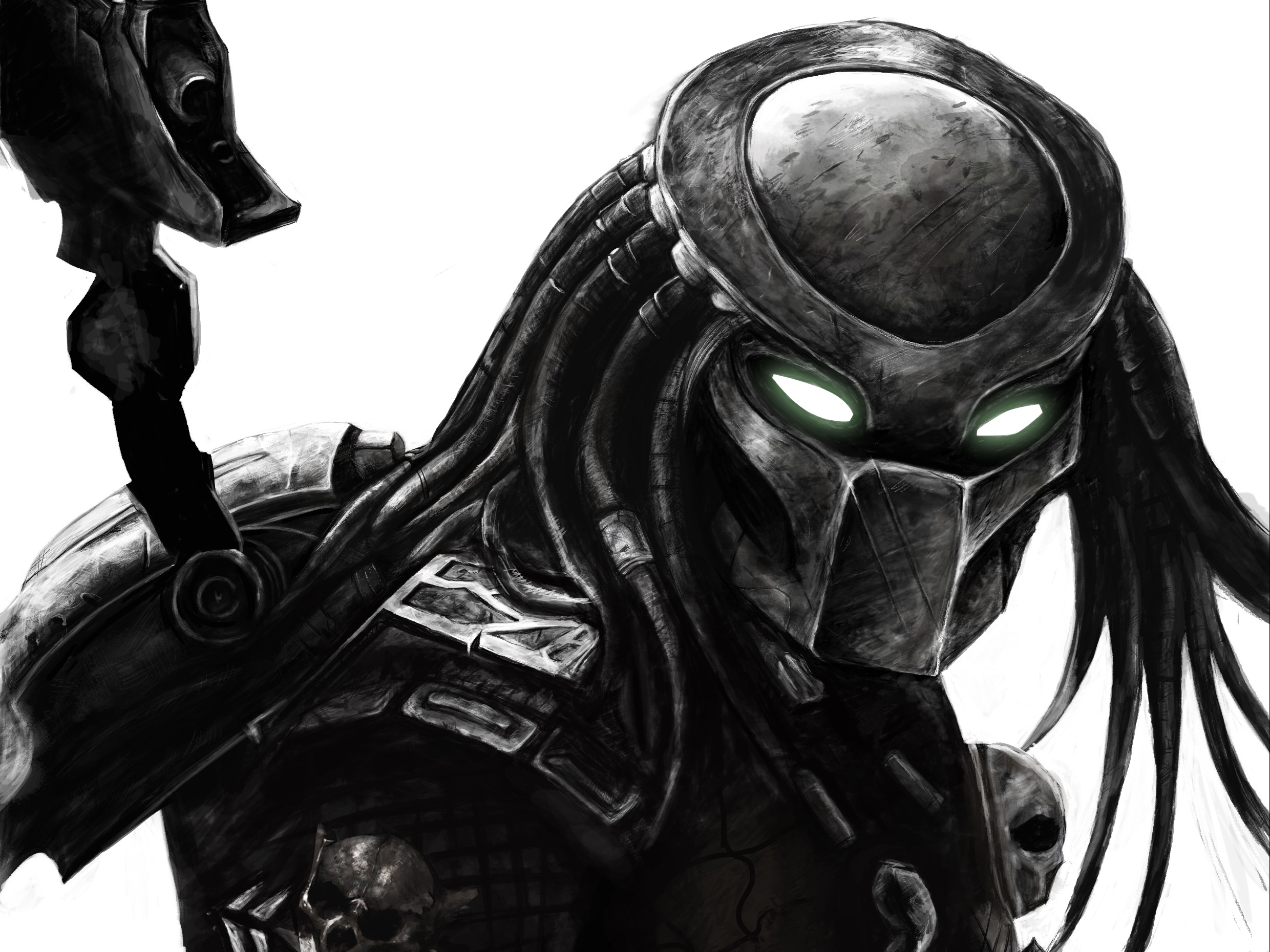 颜值与个性共舞，大水牛铁血战士异形机箱，越夜越有机