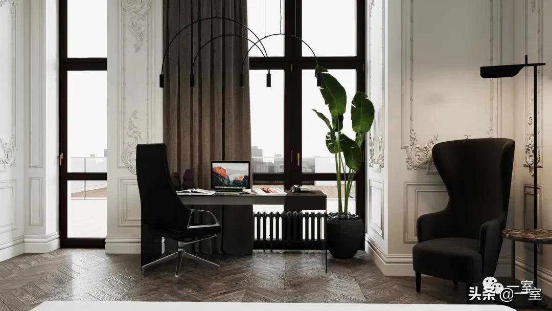 餐厅书房一体设计,书房客房一体设计