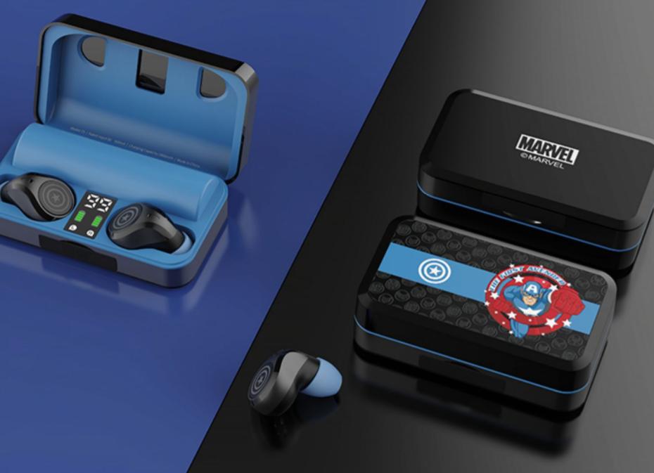 漫威联名蓝牙耳机美国队长,美国队长4新猎鹰