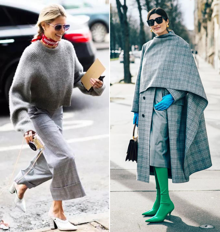 灰色秋冬高级感穿搭,灰色系搭配秋冬