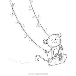 自带少年感的插画铅笔画,随手画插画第1笔就很萌