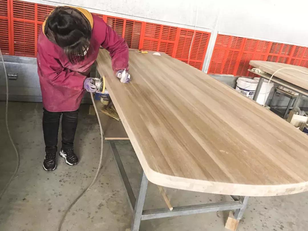 实木家具木磨工艺流程,雨杉实木