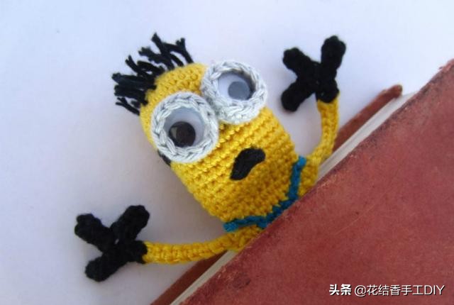 搞怪章鱼手工编织帽子,创意小动物书签编织法