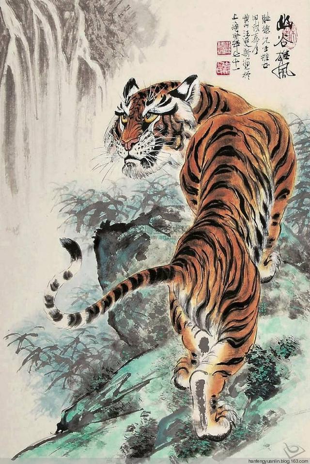 画坛“鱼虎双王”——他画鱼,鱼活;他画虎,虎威