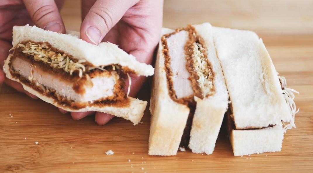 日式炸猪排的家常做法,两款超满足的炸猪排三明治