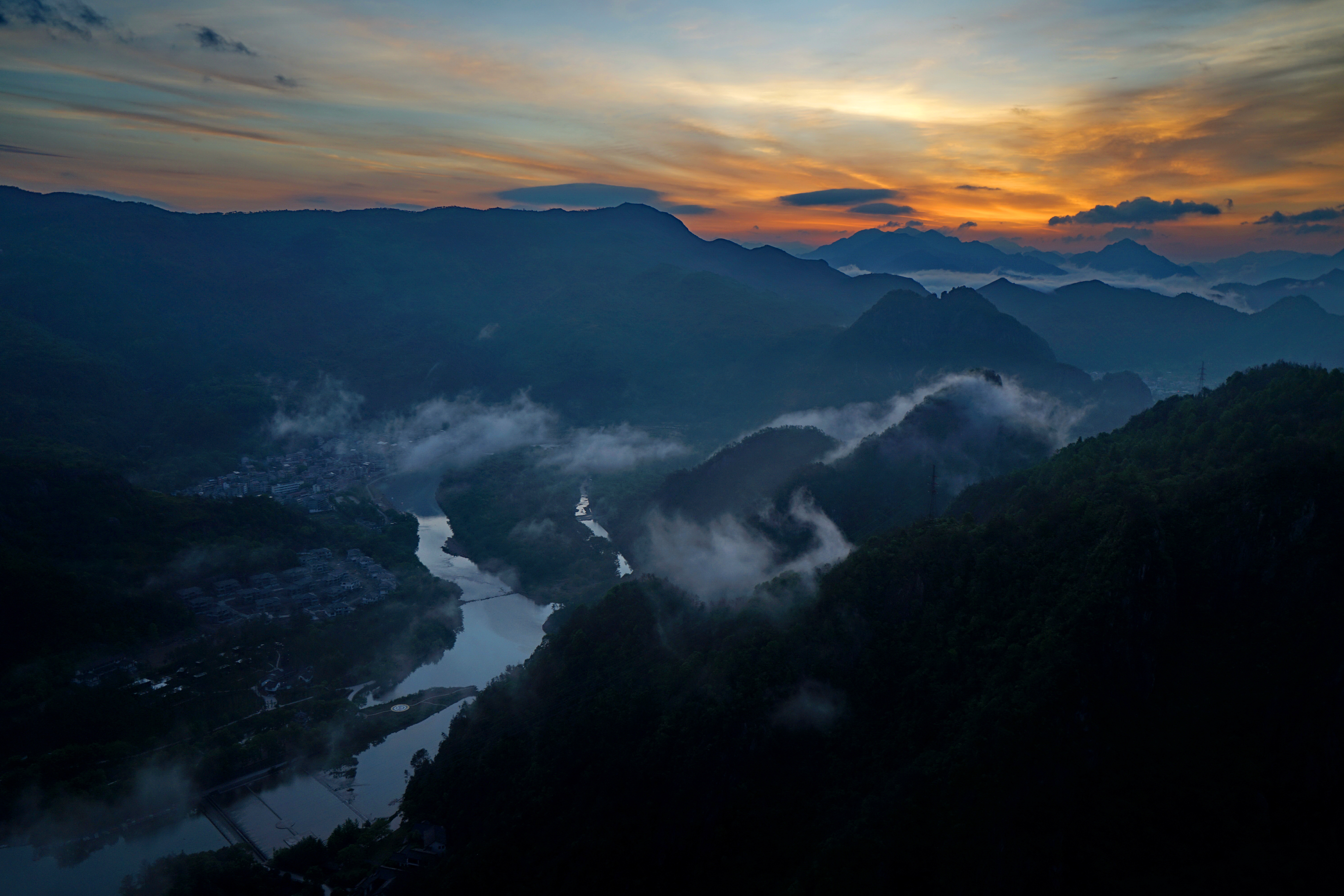 温州楠溪江跨年音乐节看日出,楠溪江看日出最佳观景台