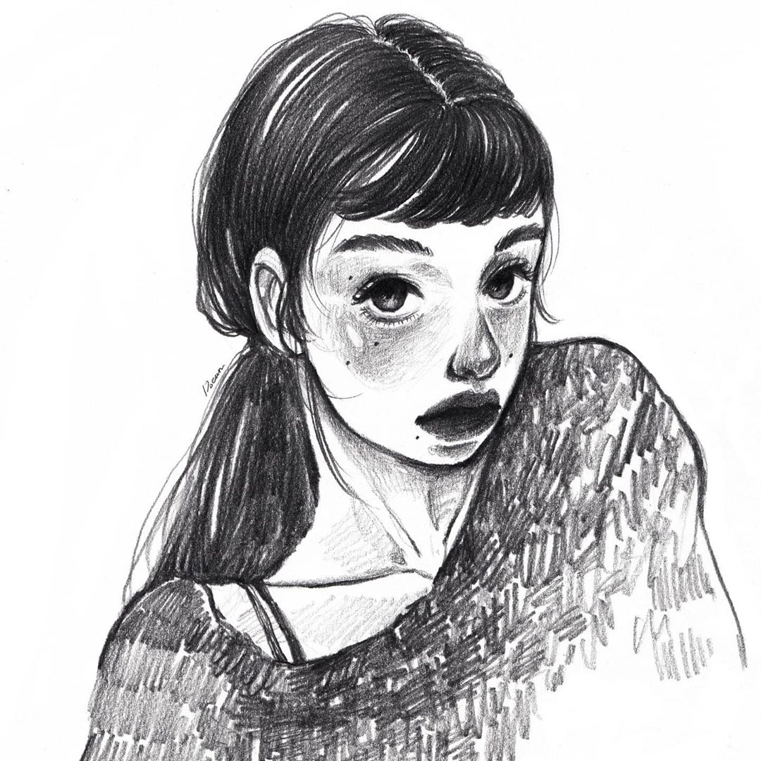 一支铅笔画素描风景,一支铅笔画出来的画