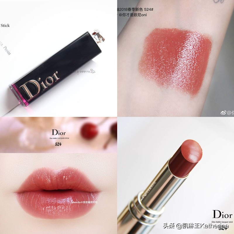 dior最爱用的红玫瑰,dior试色版口红