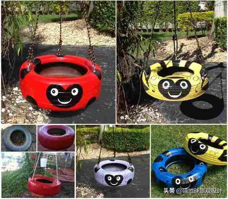 废旧轮胎再利用脑洞大开创意无限,废旧轮胎利用创意作品