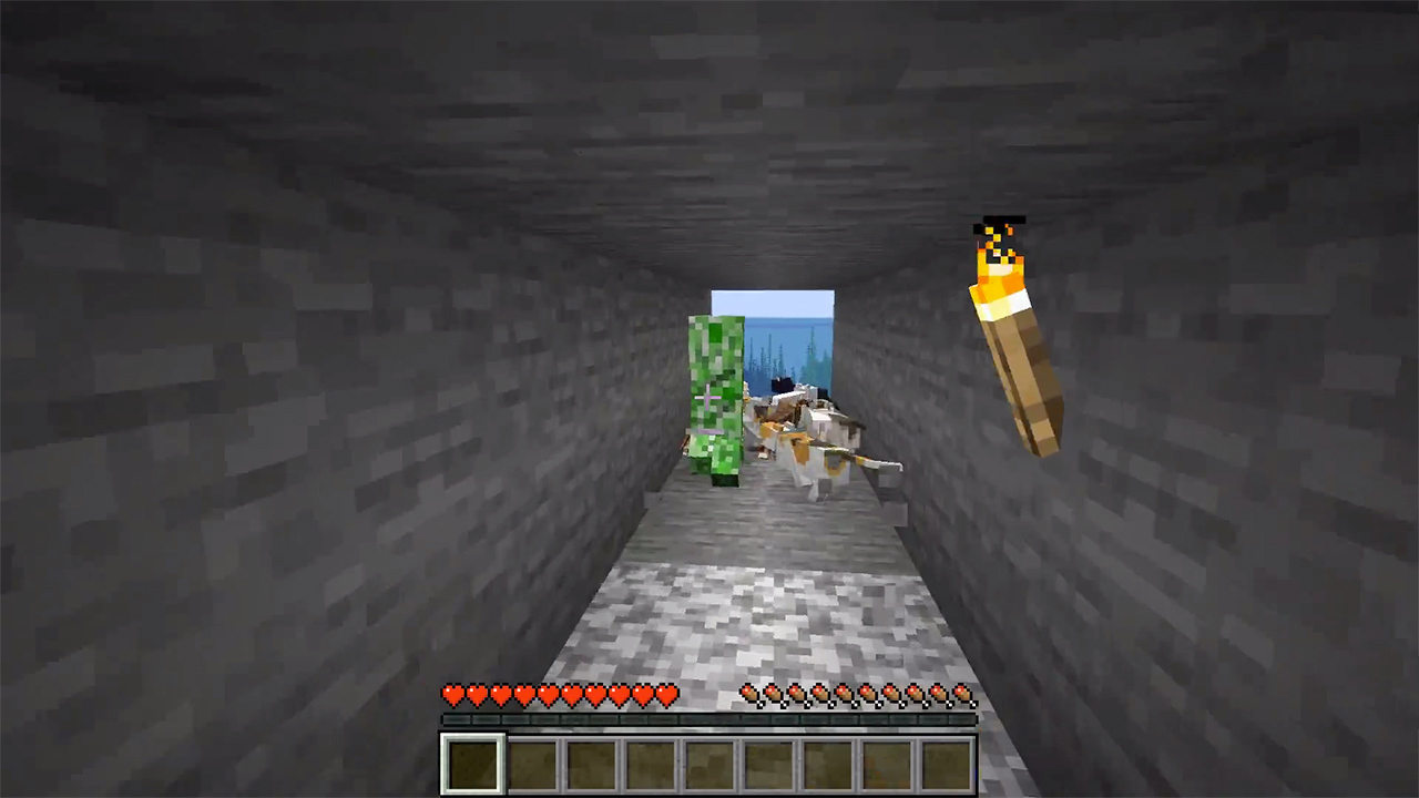 我的世界大家终于击败闪电苦力怕,我的世界苦力怕的背后真相