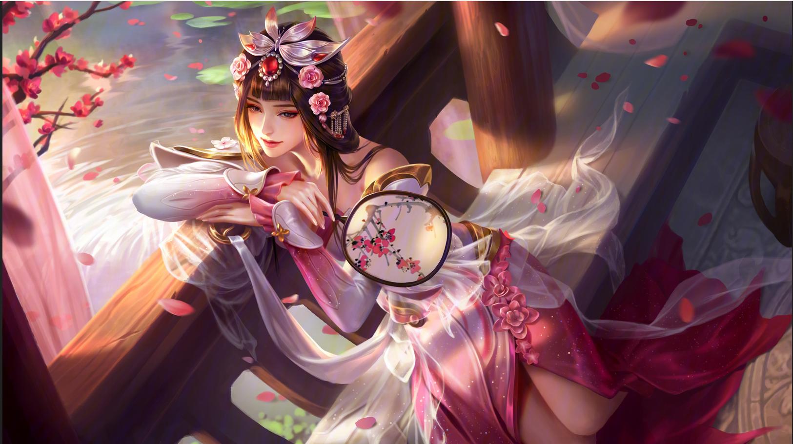 洛水天临，高冷女神甄姬进阶玩法教学，夏日炎炎，有你超甜