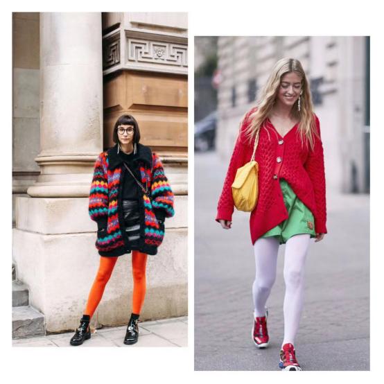 冬天带帽中长款针织开衫怎么搭配,针织开衫保暖又好穿女人味十足