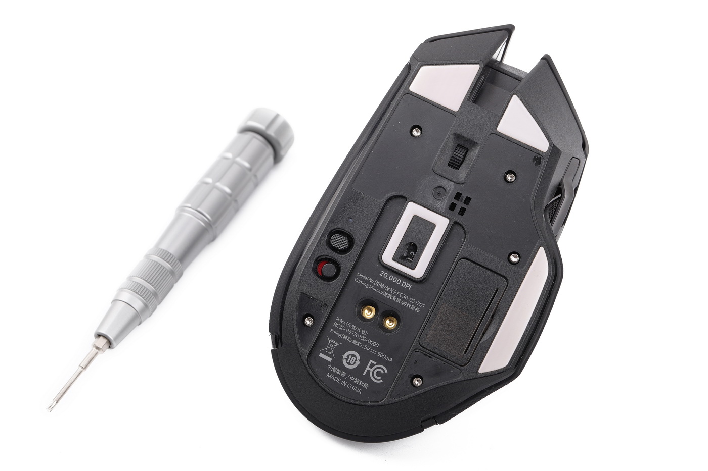 雷蛇巴塞利斯蛇终极版鼠标防滑贴,雷蛇巴塞利斯蛇v3鼠标拆解