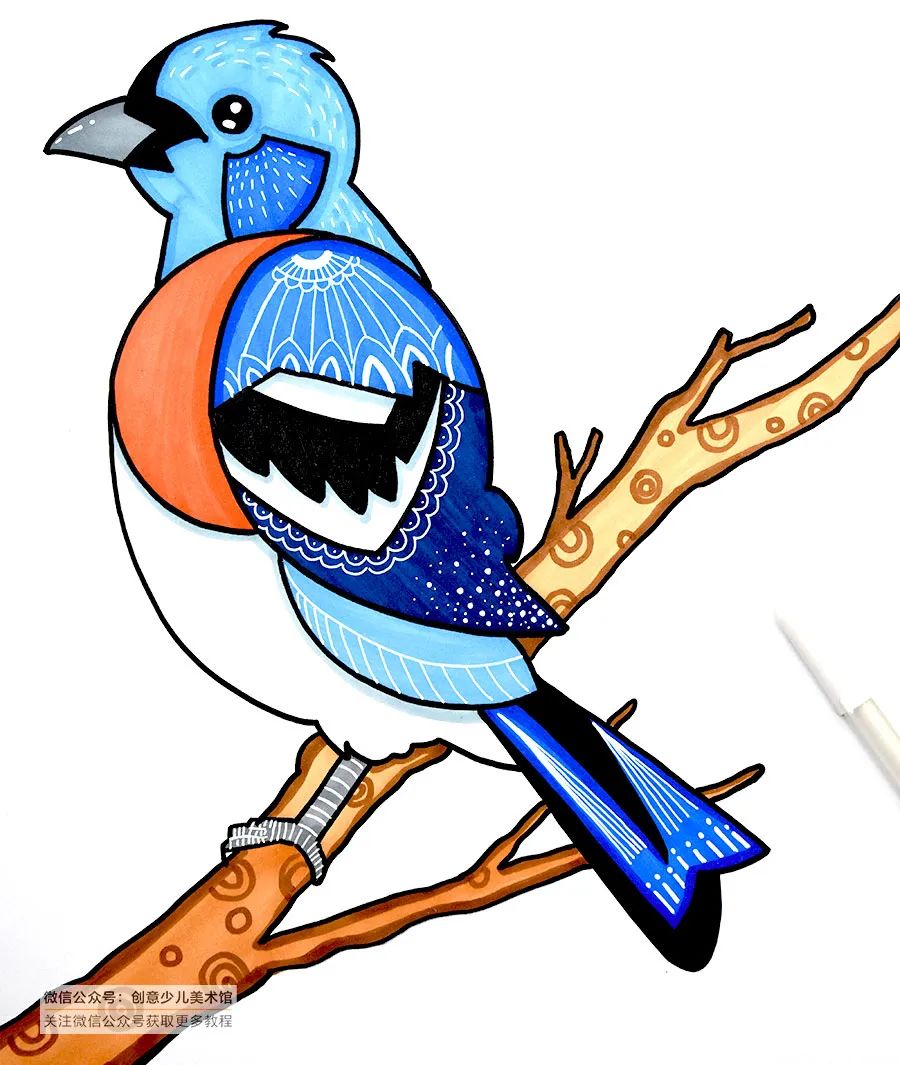 春天鸟语花香图片大全儿童画,鸟语花香儿童画简单又漂亮