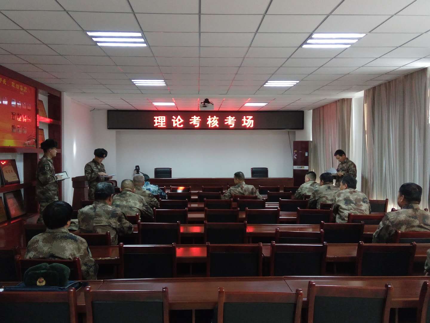 军分区年终军事考核,部队检查考核