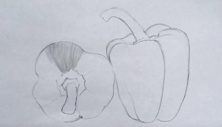 素描水果或蔬菜,素描蔬菜和水果怎么画出质感