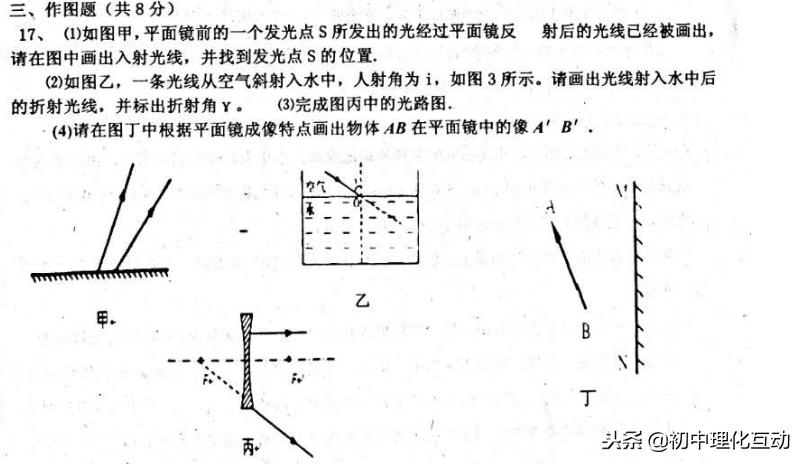 八年级物理期中试卷真题讲解,八年级上物理期末复习必考题