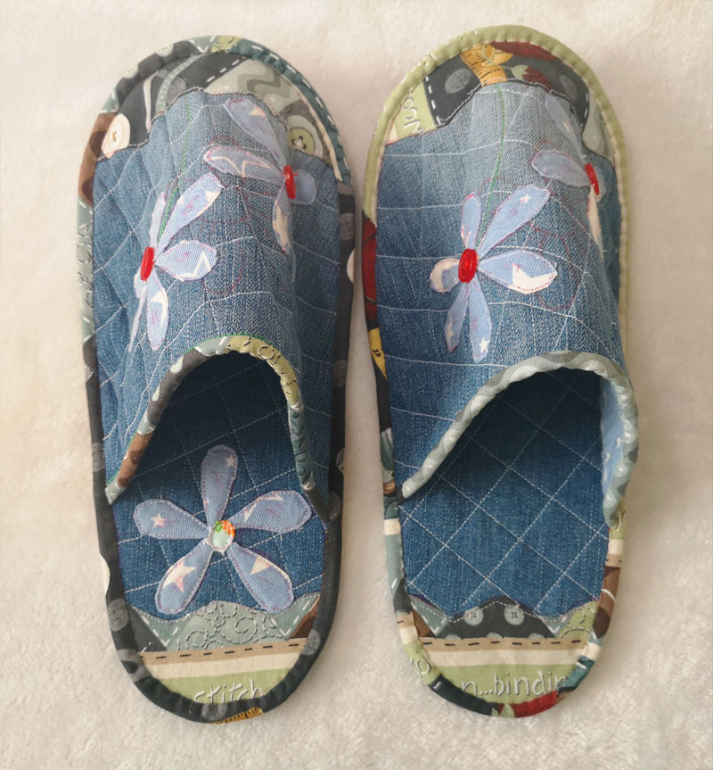 冬日暖阳拖鞋全教程,郁金香棉拖鞋的教程