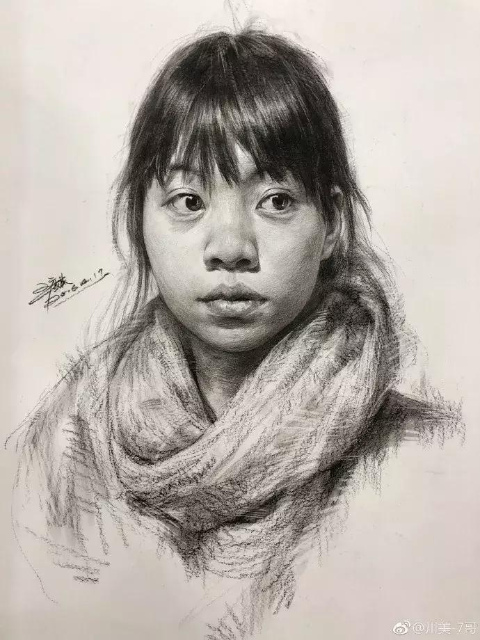 画素描时的动作细节描写作文,最难画的素描质感看看如何表现