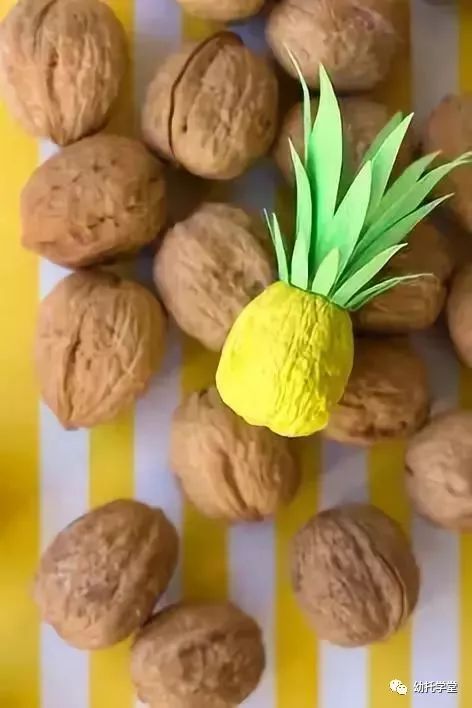 废物利用亲子手工制作坚果,创意坚果手工制作大全图片