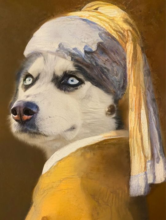 卡通头像可爱呆萌油画,油画风头像卡通