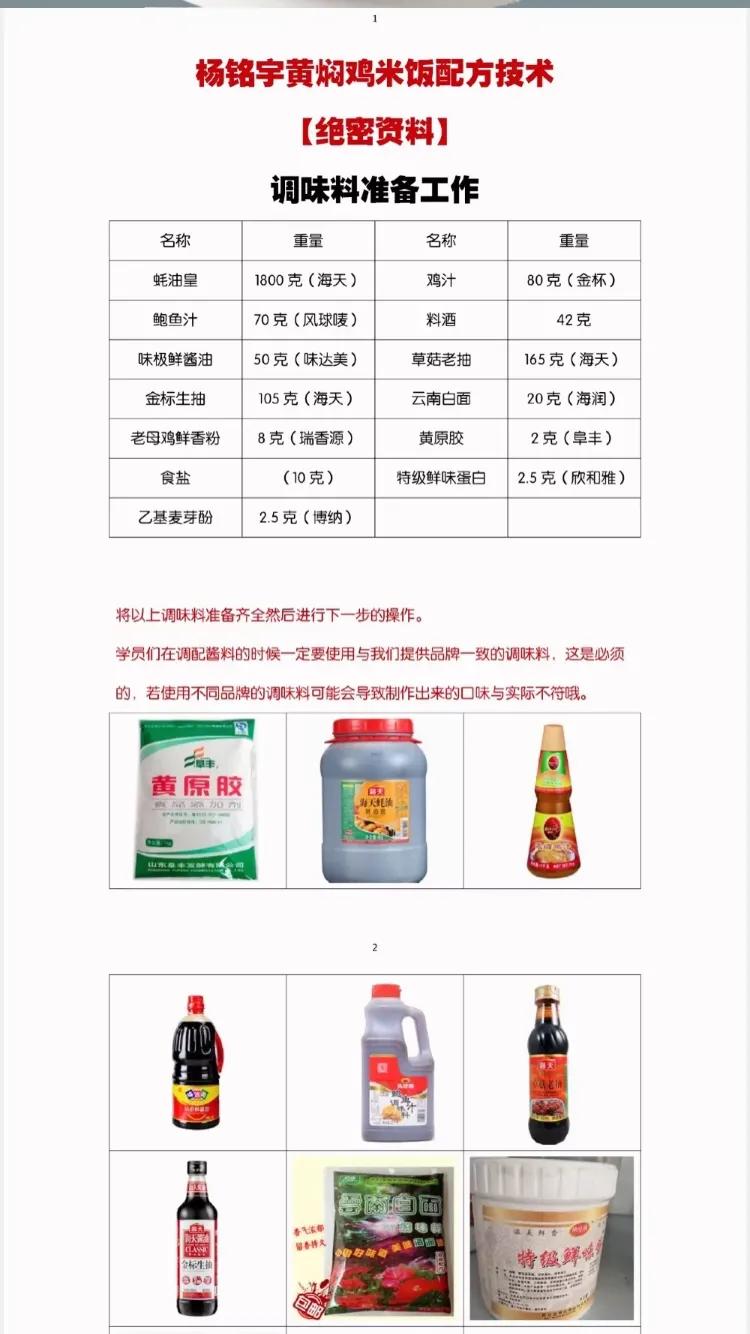 正宗黄焖鸡教程，开连锁店专用