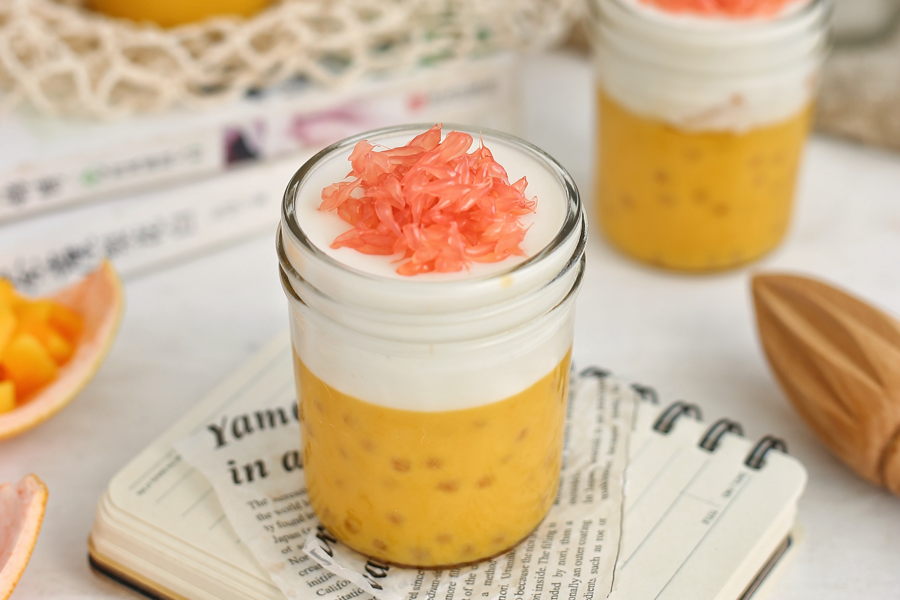 杨枝甘露的家庭夏日饮品做法,在家就可以做超好吃的杨枝甘露