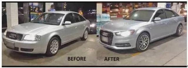 老奥迪a6改装最新款,老车奥迪a6改造