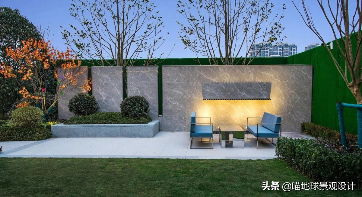十个绝美别墅庭院墙设计,别墅边户庭院景观设计效果图