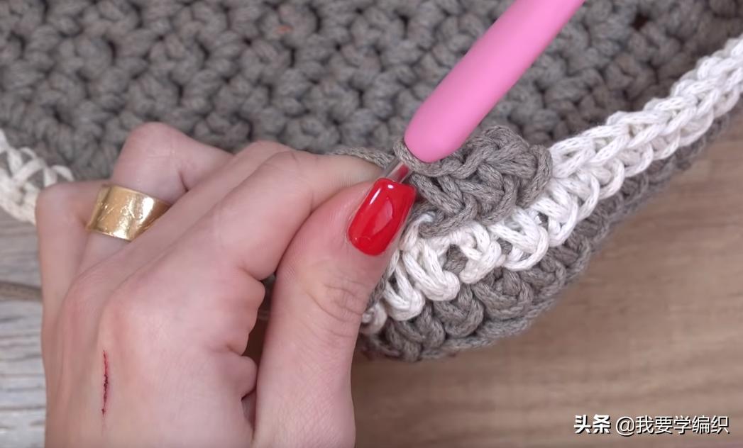 手提包编织教程易学,编织手提包的做法