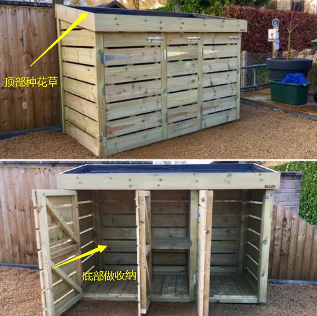 不占地方的种菜种花架子,简易木屋屋顶种花