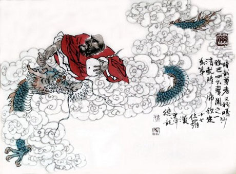 佛教十八罗汉都是修成正果的凡人,十八罗汉中迦叶尊者图片