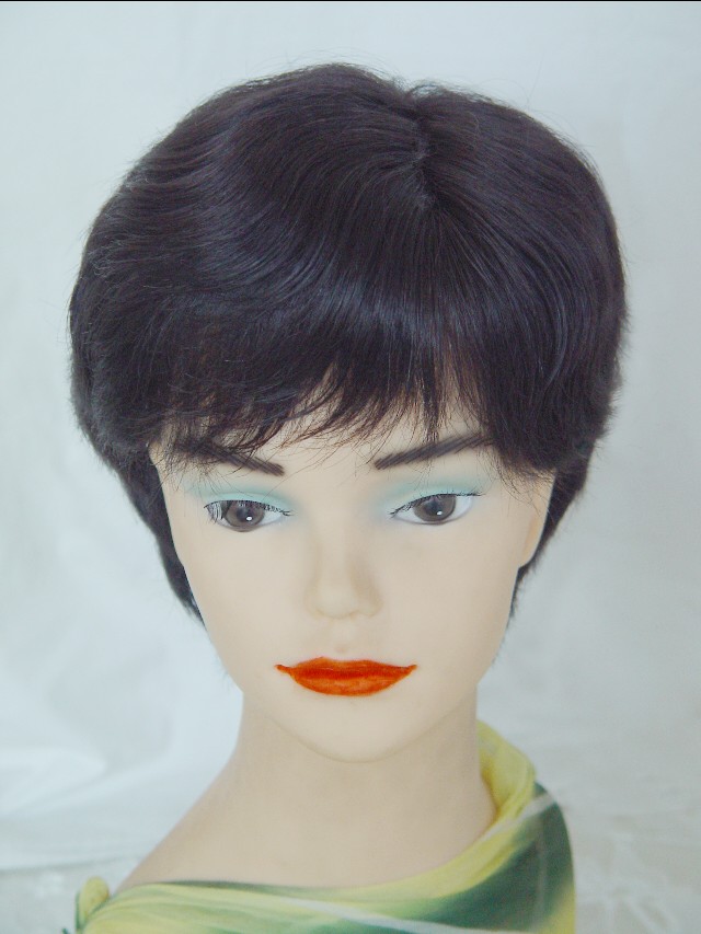 遮盖白发假发真发,遮白发神器假发无刘海