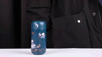 国风保温杯智能显温大容量,国风便携式保温杯