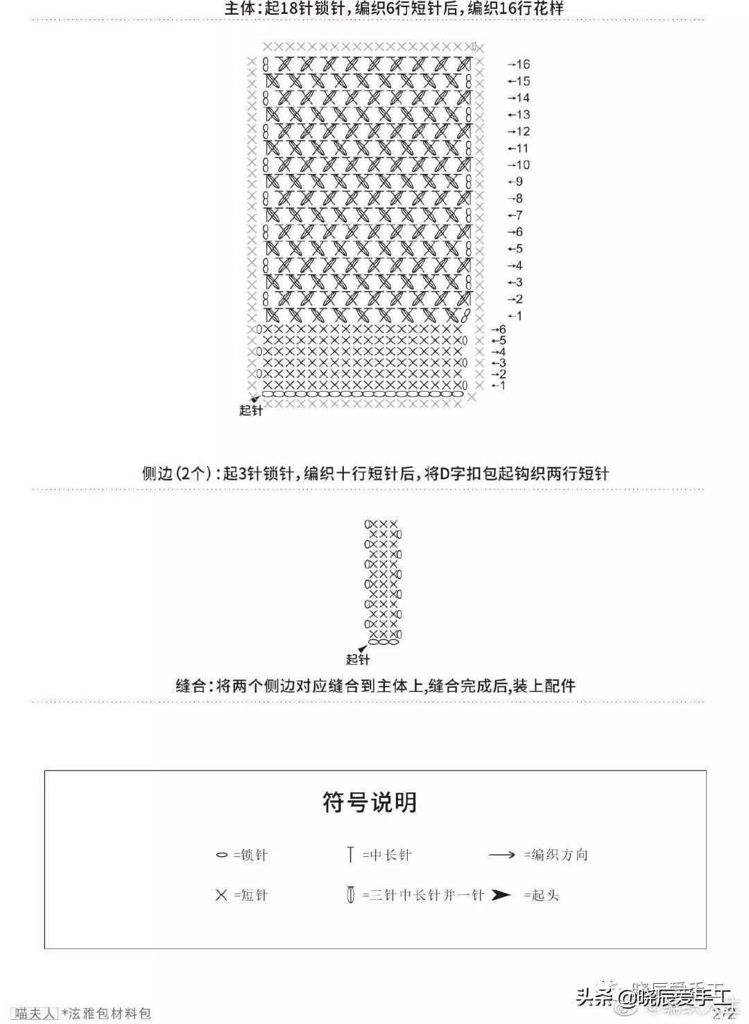 斜挎包钩针绿色,斜挎包单肩包钩针编织视频