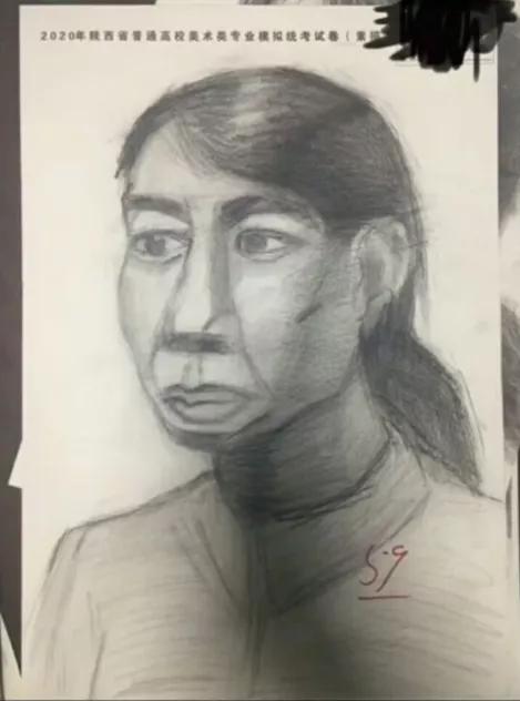 美术老师展示0分作品,美术老师晒模考低分试卷