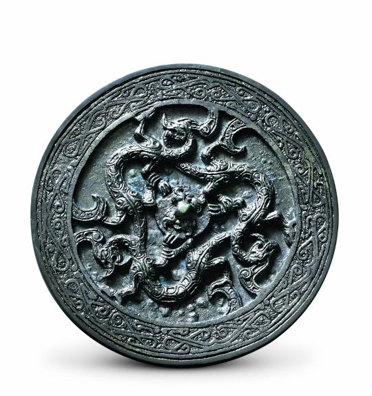 2022年秋拍铜镜拍卖价格,唐代八角花鸟铜镜拍卖价格