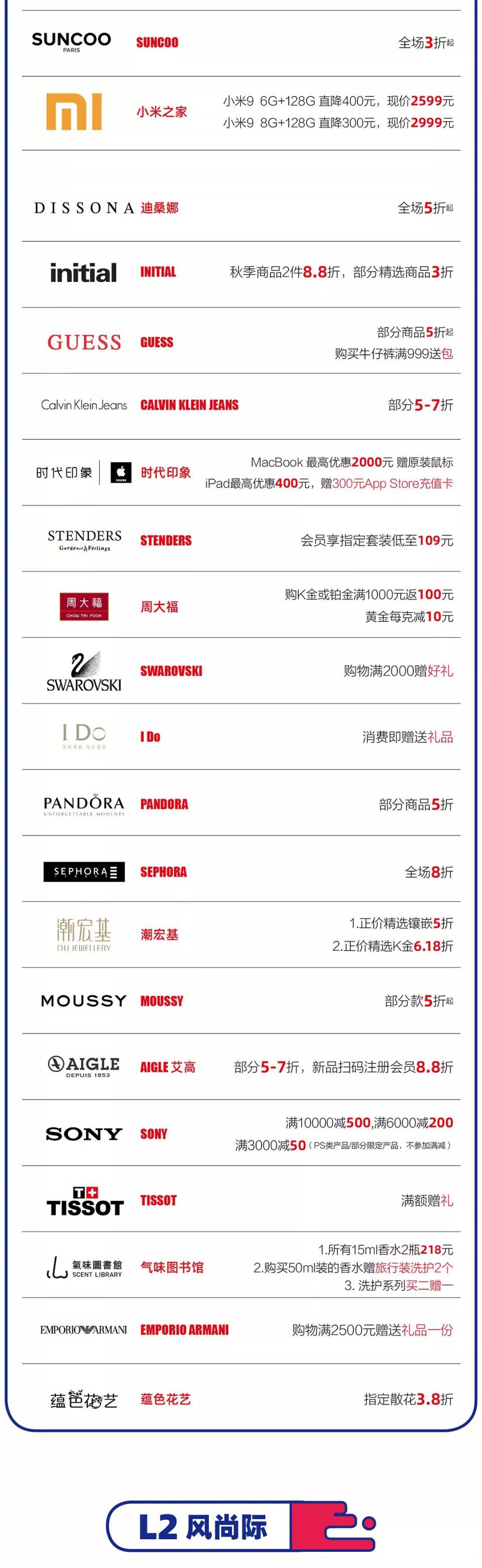 来福士9月6号开业优惠,来福士购物指南